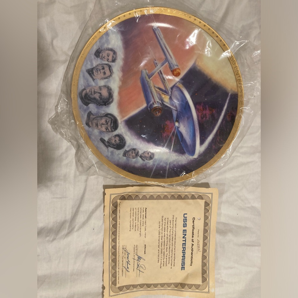Star Trek enterprise collection plate